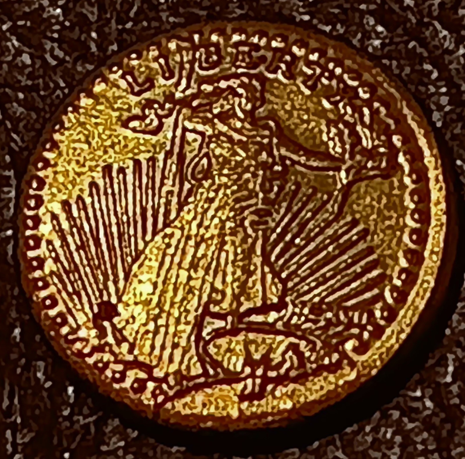 Beauty 0.5 Gram Gold Liberty- Eagle USA Pure .999 Round In Mini Display Case