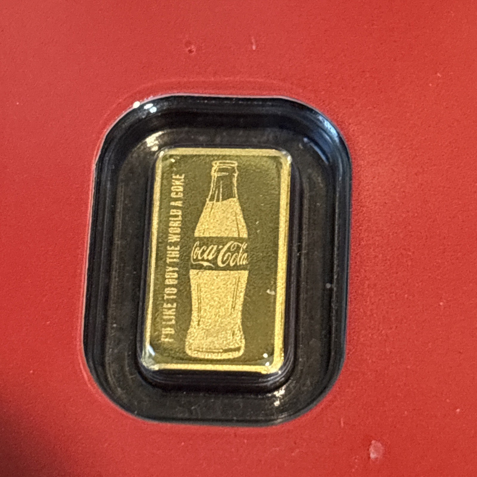 .5 g .9999 Gold Coca-Cola Bar Licensed Collectible