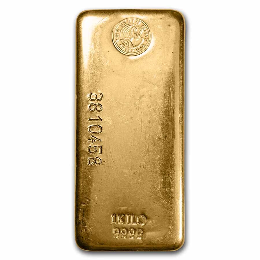 1 kilo Gold Bar – The Perth Mint – SKU#212255