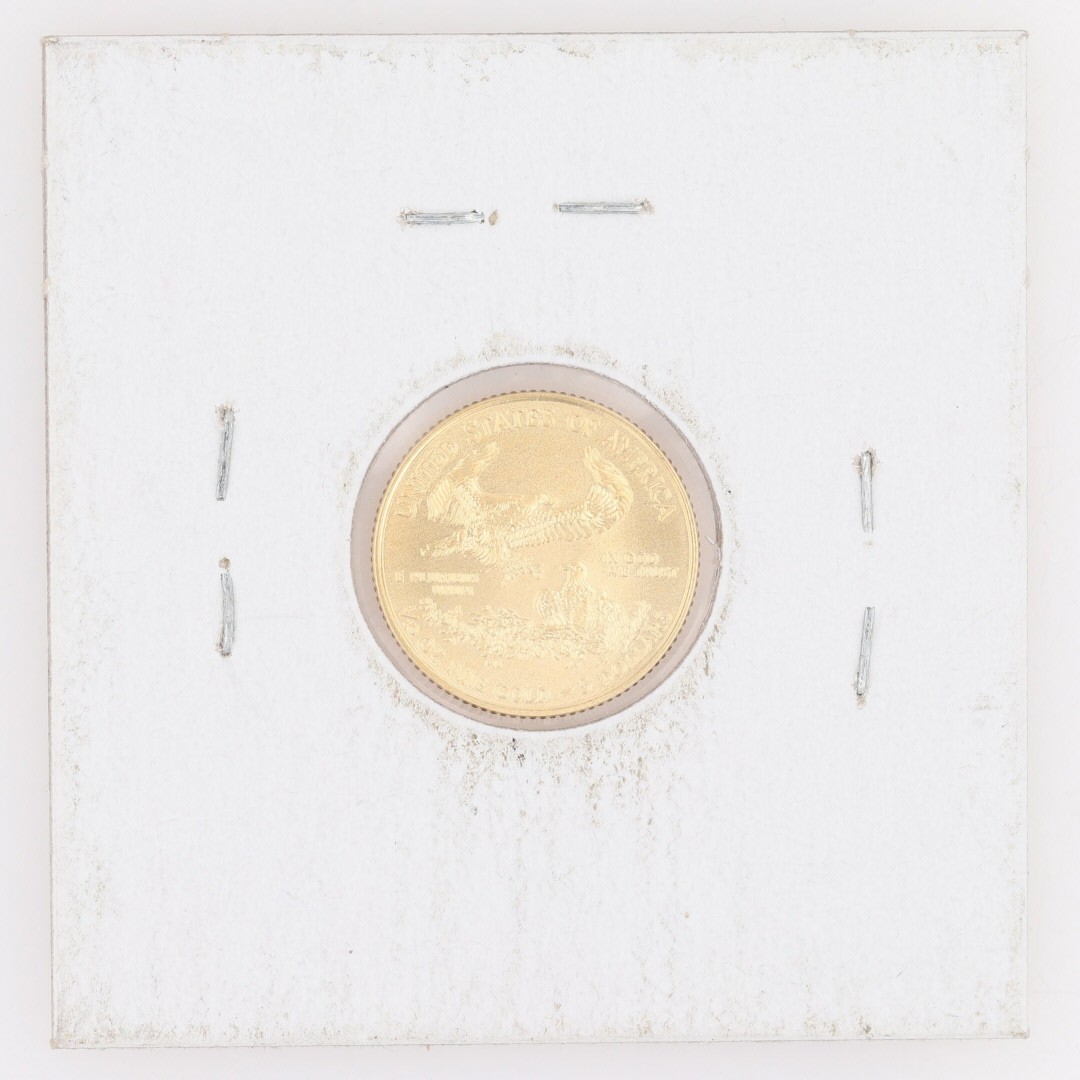 2014 & 2019 1/10 oz American Eagle .999 Fine Gold Round Bullion Set of 2