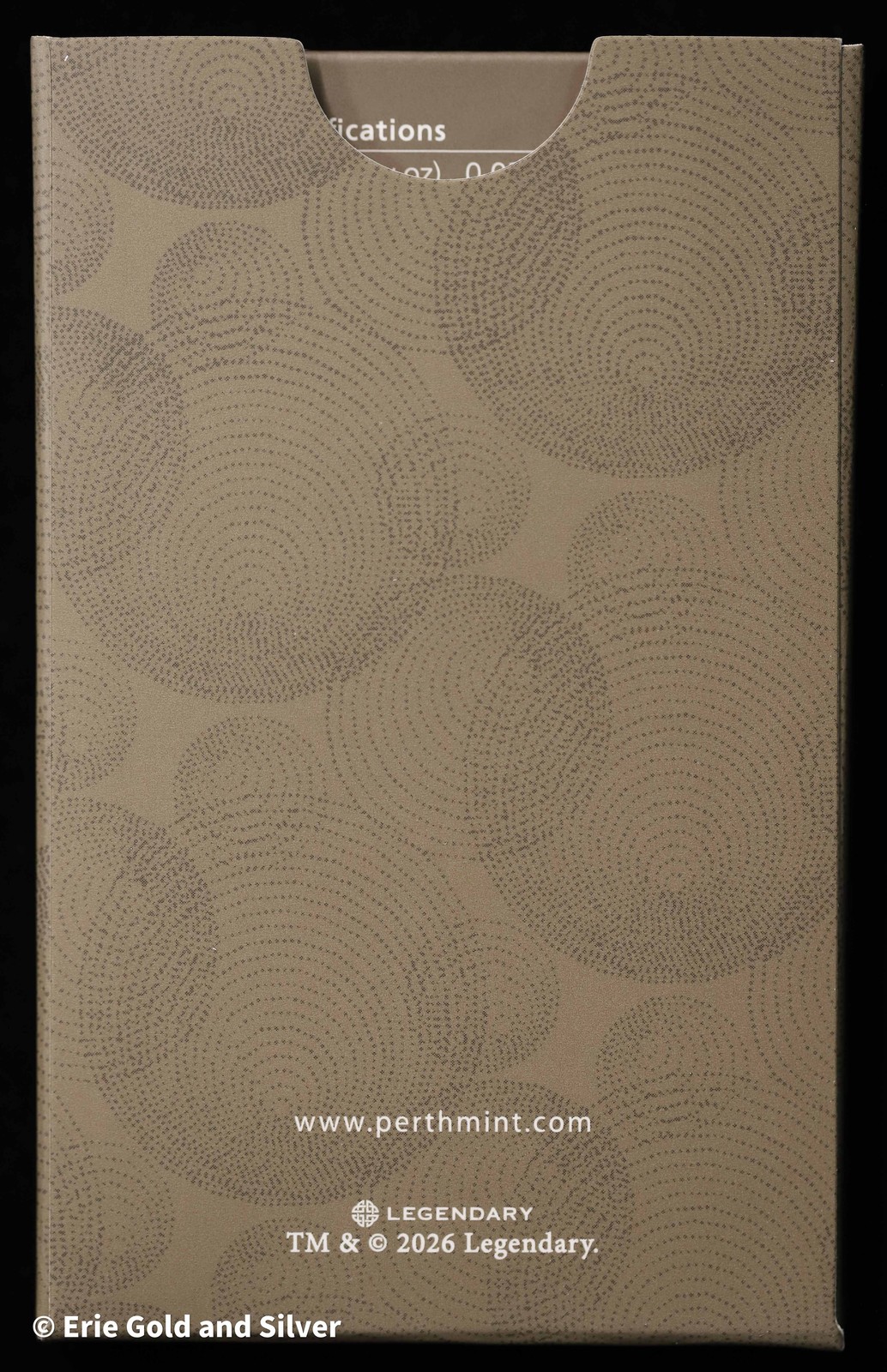 Dune Perth Mint 1 Gram .9999 Gold Bar in Assay