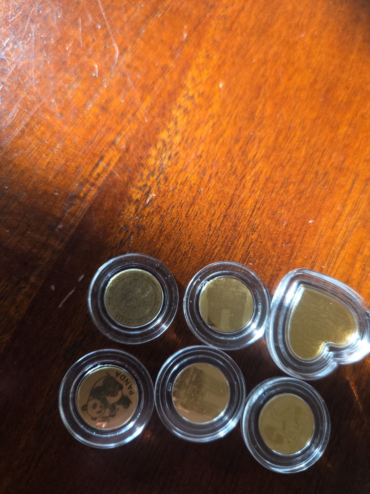 Lot Of 6 1/1000 Oz Gold Mixed Lot