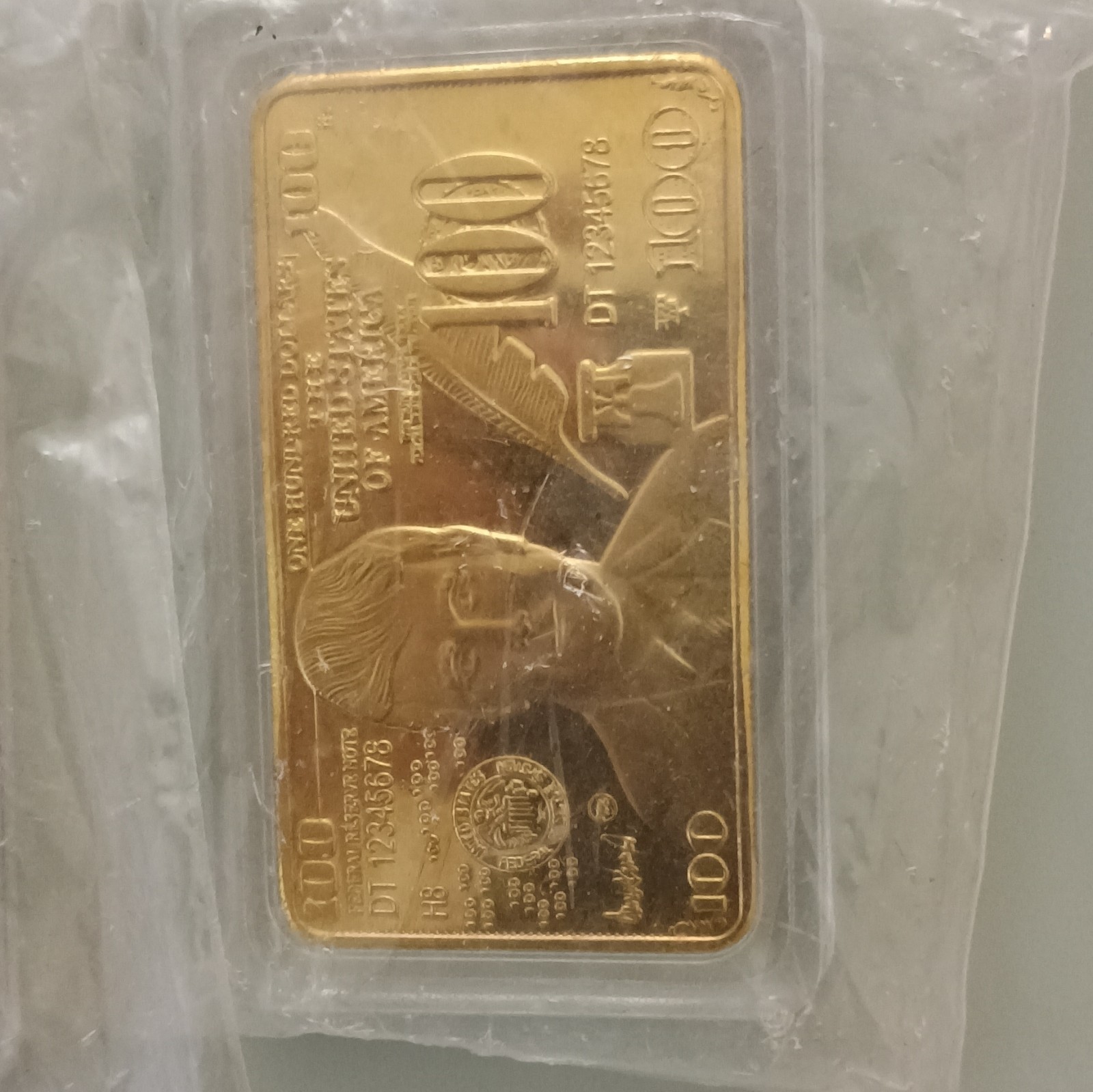 United States of America 2kk Gold Platted Bars Lot of 11