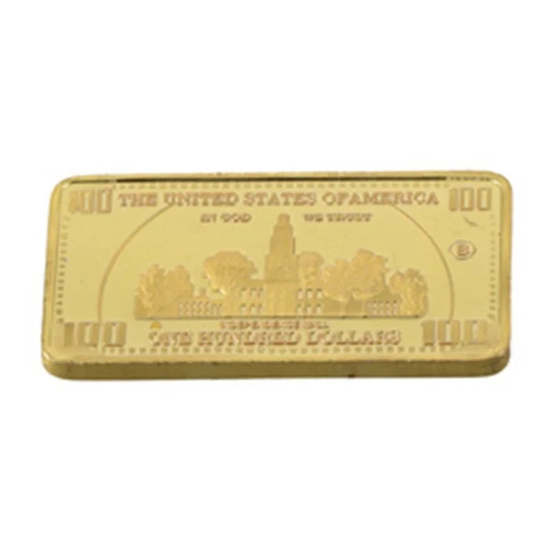 1 OZ – Gold USA 100 Dollar Bullion Bar . 999 Fine 24k