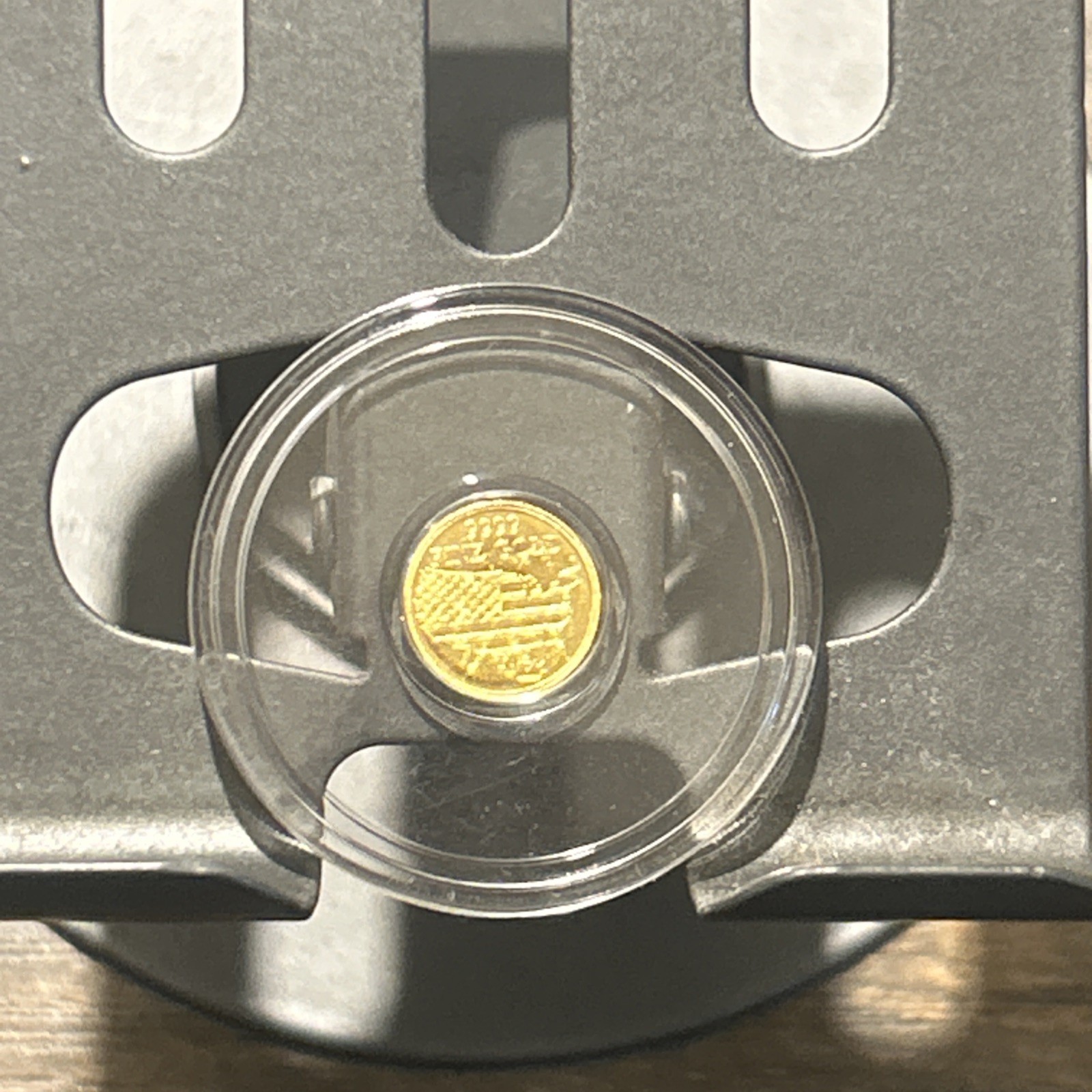 X2 1/200th .9999 Gold Rounds In Capsules Total of 2 Rounds