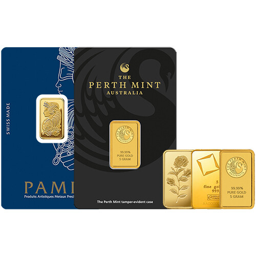 5 Gram Gold Bar (Varied Condition, Any Mint)