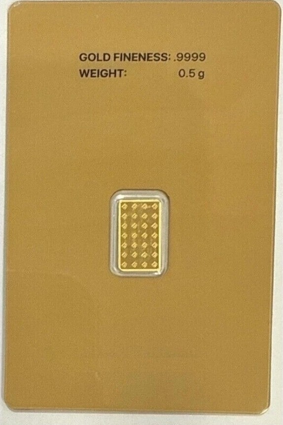 Frontier Mint .9999 Fine Gold Bar – In Assay Card Bullion