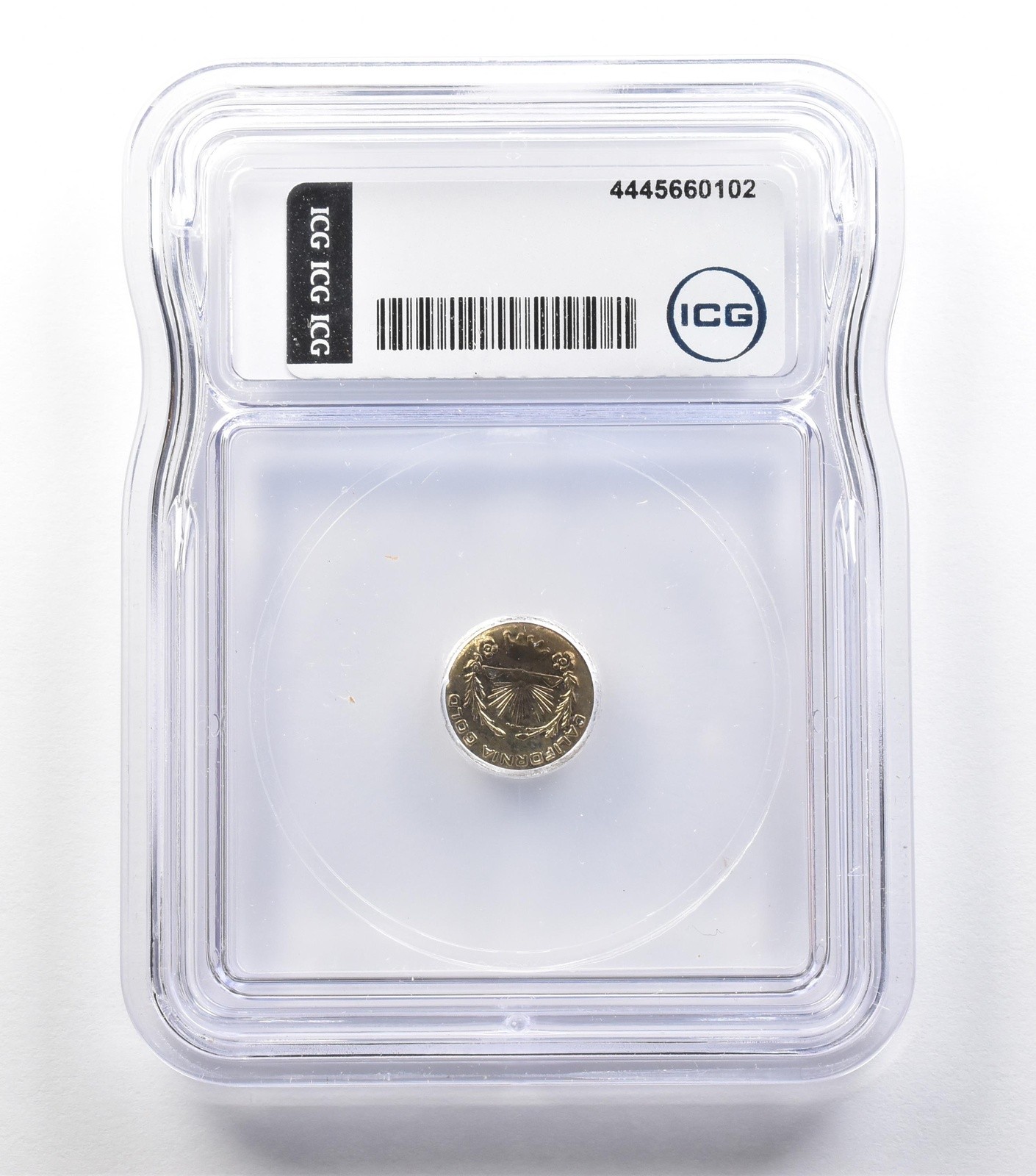 (1850) California Fractional Gold Token MS64 ICG *3969