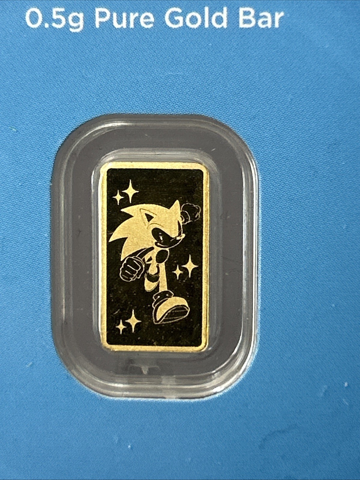 PAMP SEGA Sonic The Hedgehog 35th Anniversary Gold Bar 0.5G Fine Gold 999.9