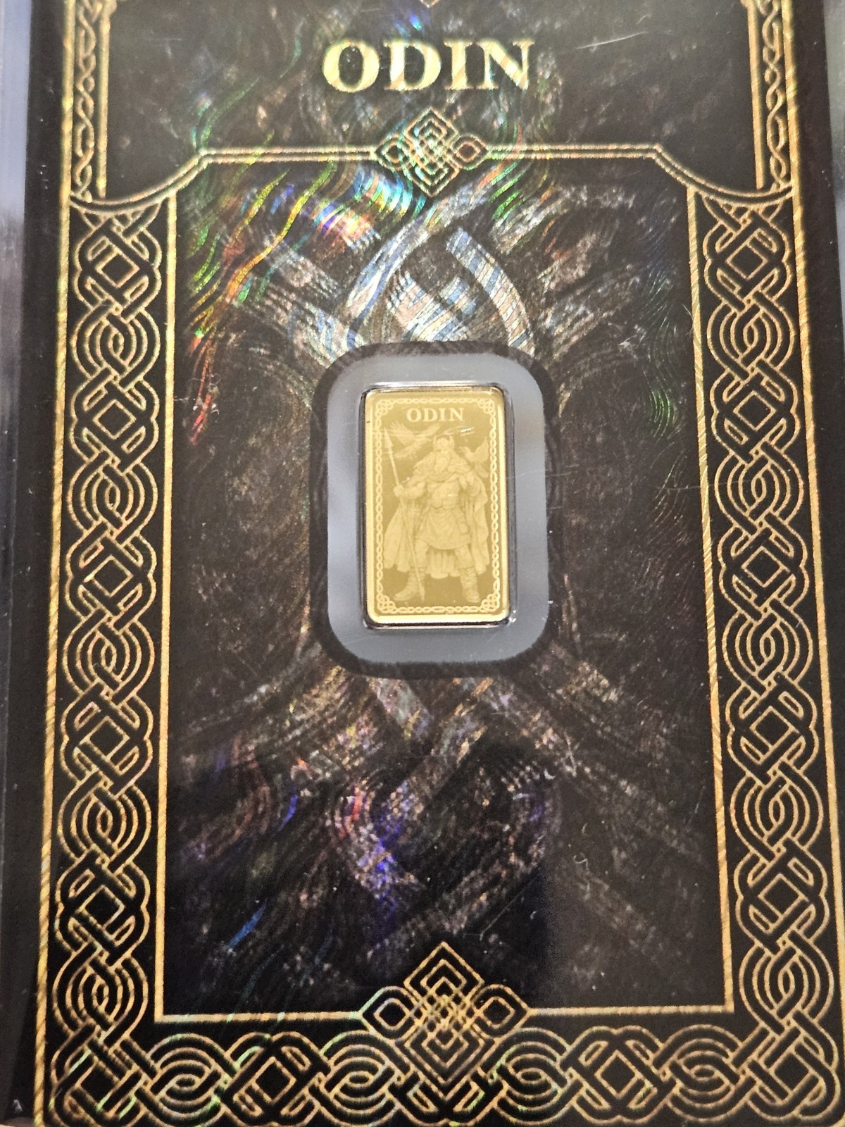 Germania Mint Odin 1/100th Gold Bar In Assay Card