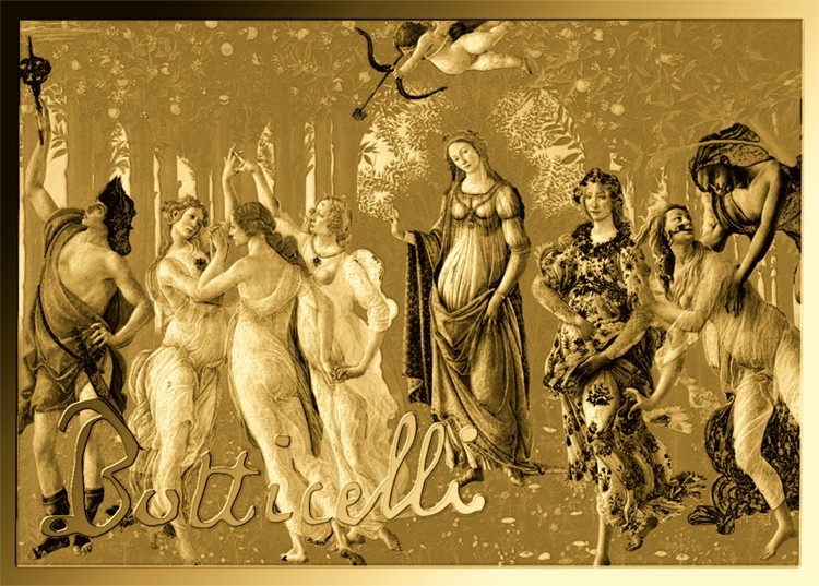 Botticelli Paintings Spring 1/1000 Oz Gold Coin 3000 Francs Chad 2024