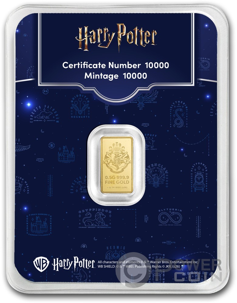 HARRY POTTER 25th Anniversary 0.5g Gold Bar