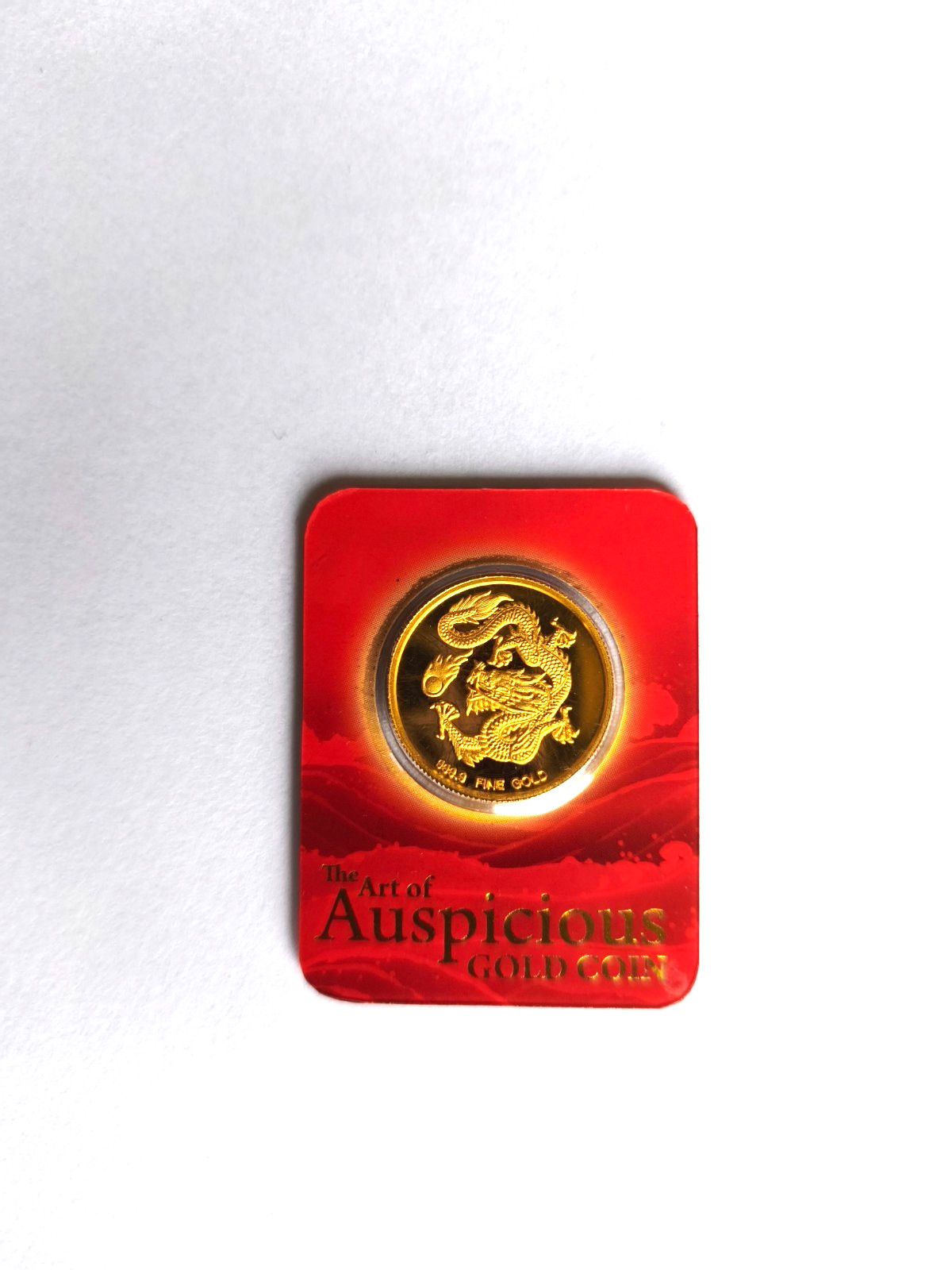 10g 24K Gold Coin Year of the Dragon 2012 99.99% Pure Sealed Limited edition