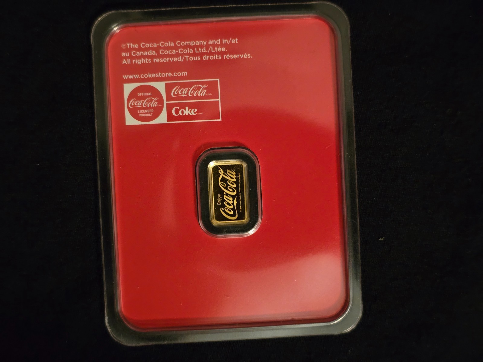 ✨ RARE Coca-Cola 1/2g Pure Gold Coin .9999 Fine Gold in Assay Card ✨