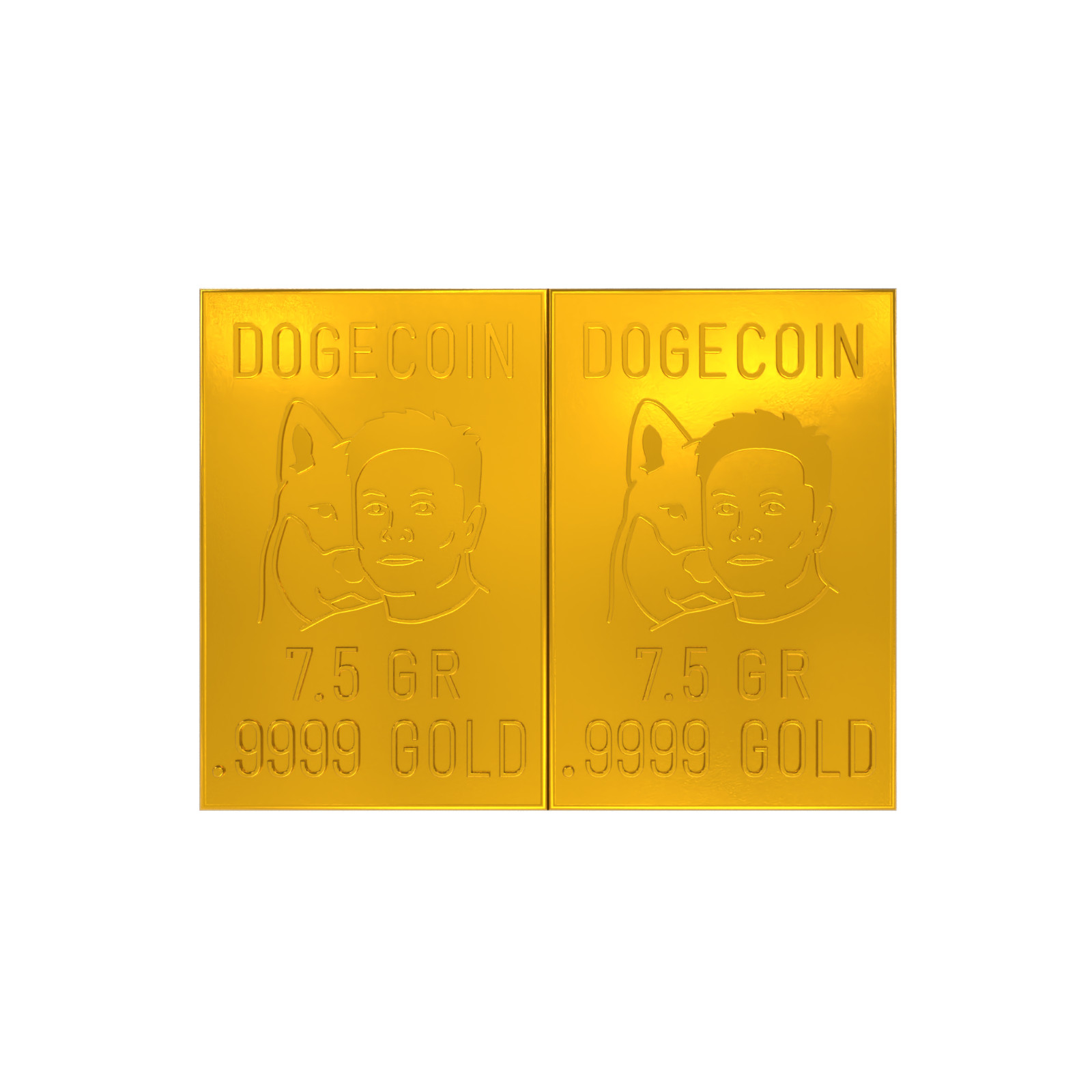 1 Gm Dogecoin Gold Snap Bar GR Bar Gold Bullion Precious Metal .9999 Gold