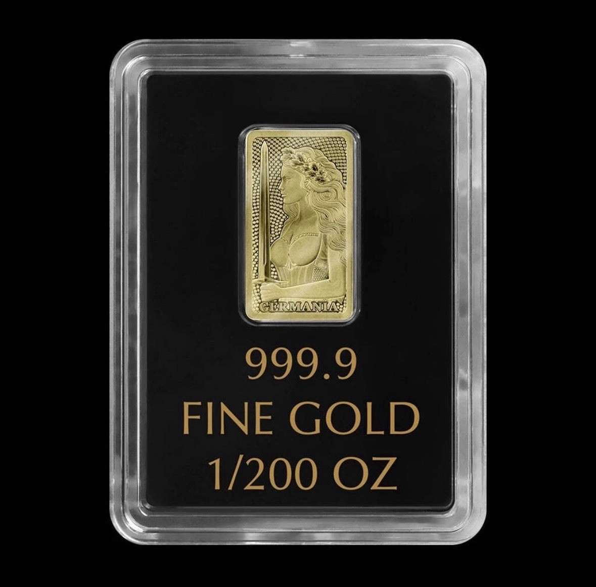 1/200 Oz Gold Bar 999.9 Fine Germania Mint Sealed Assay Mini Gold Bullion