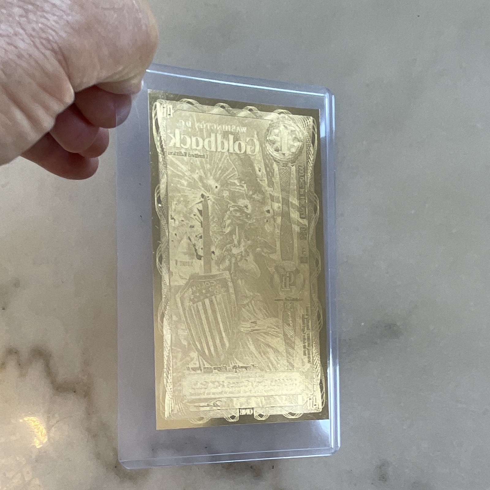 2026 Washington D.C. 1 Goldback 1/1000 oz .999 24K Gold Foil Note Limited Ed.