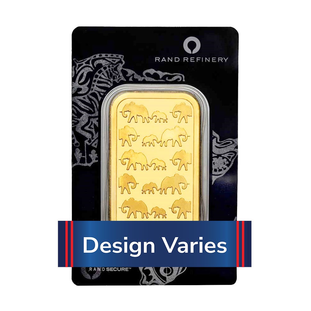 1 oz Rand Refinery Gold Bar .9999 Fine Sealed in Assay