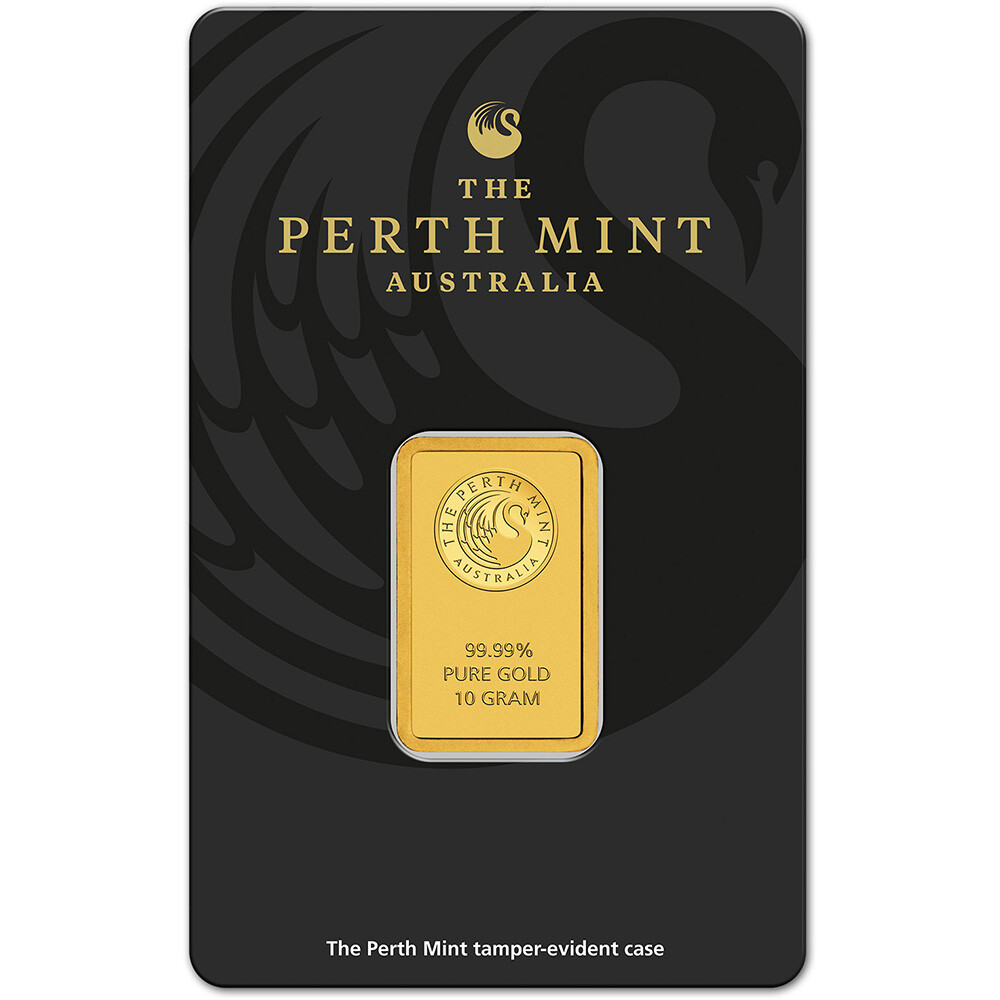 10 gram Gold Bar – The Perth Mint – 99.99 Fine in Sealed Assay