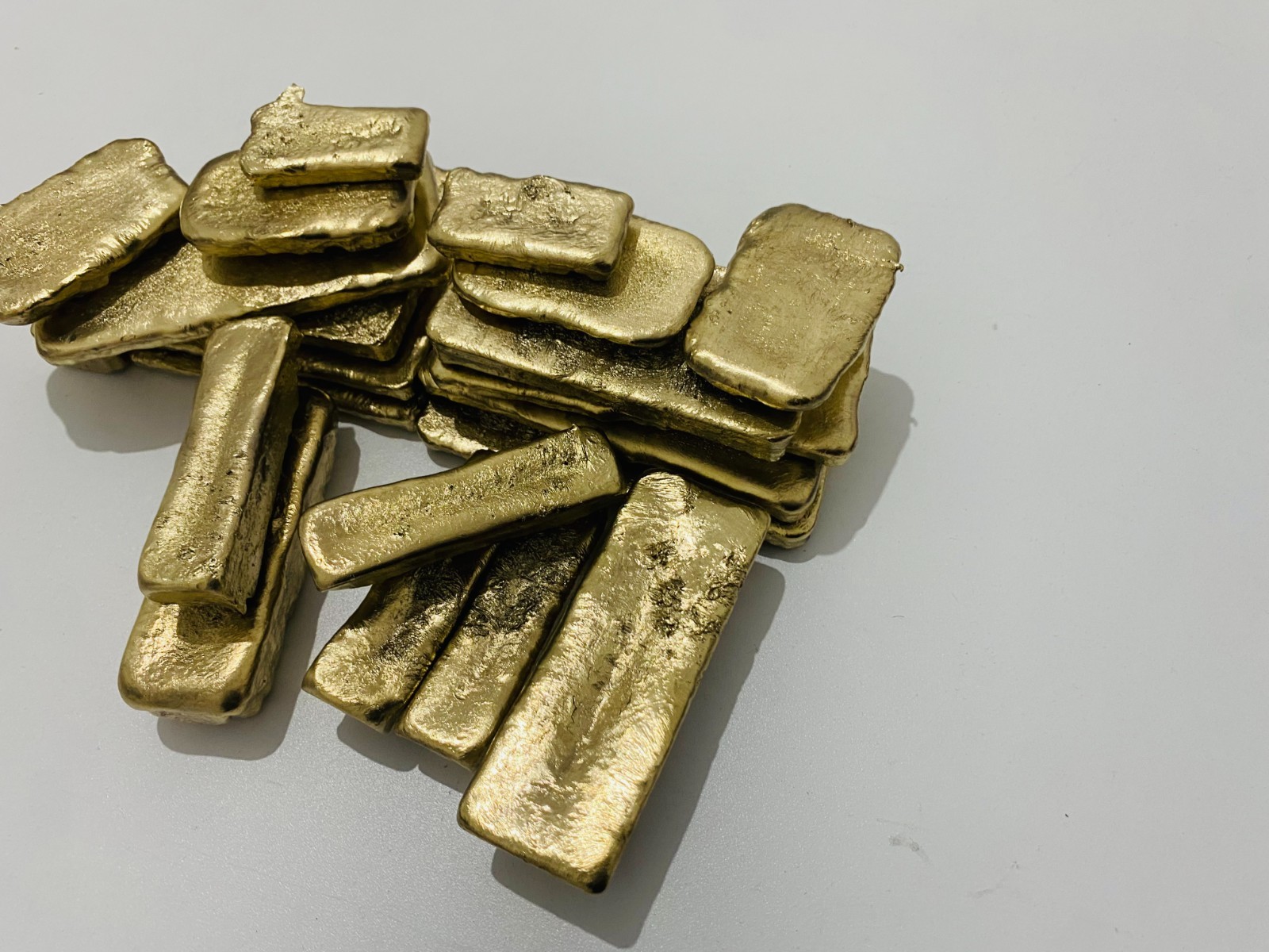 350 Grams Scrap Gold Bar For Gold Recovery Melted Different Computer Coins Pins