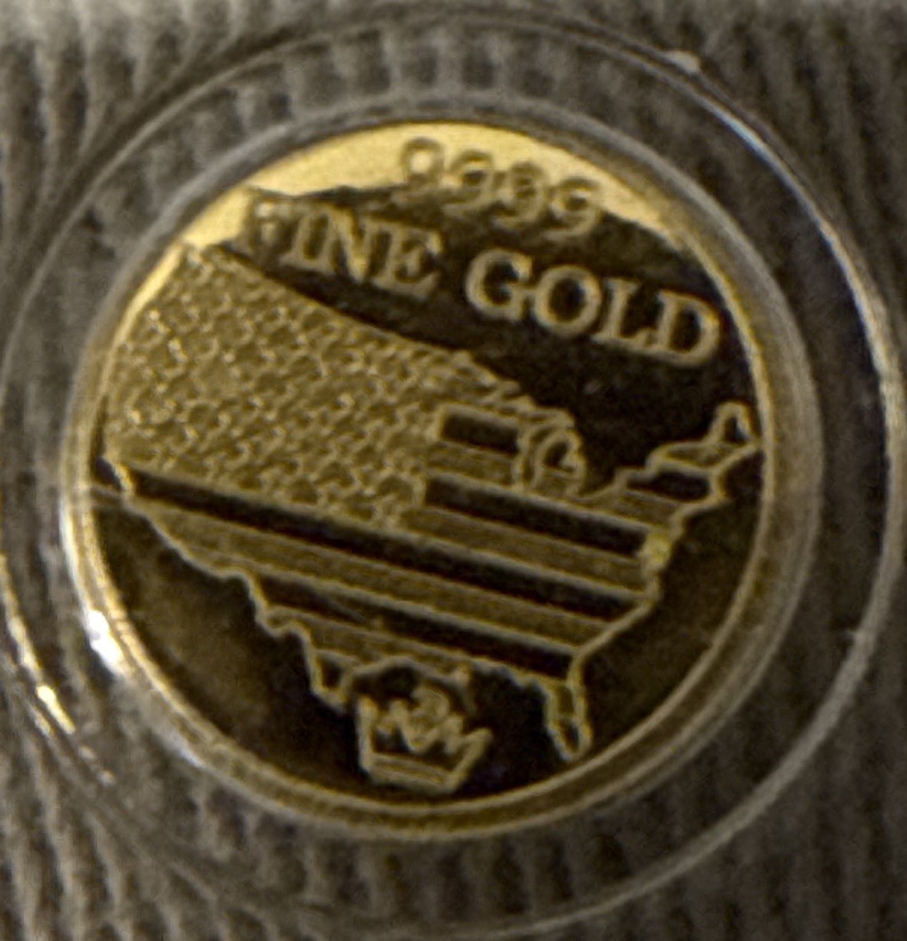 ICG MS70 Bald Eagle Gold Round – 1/500th oz Precious Metal Content per Unit
