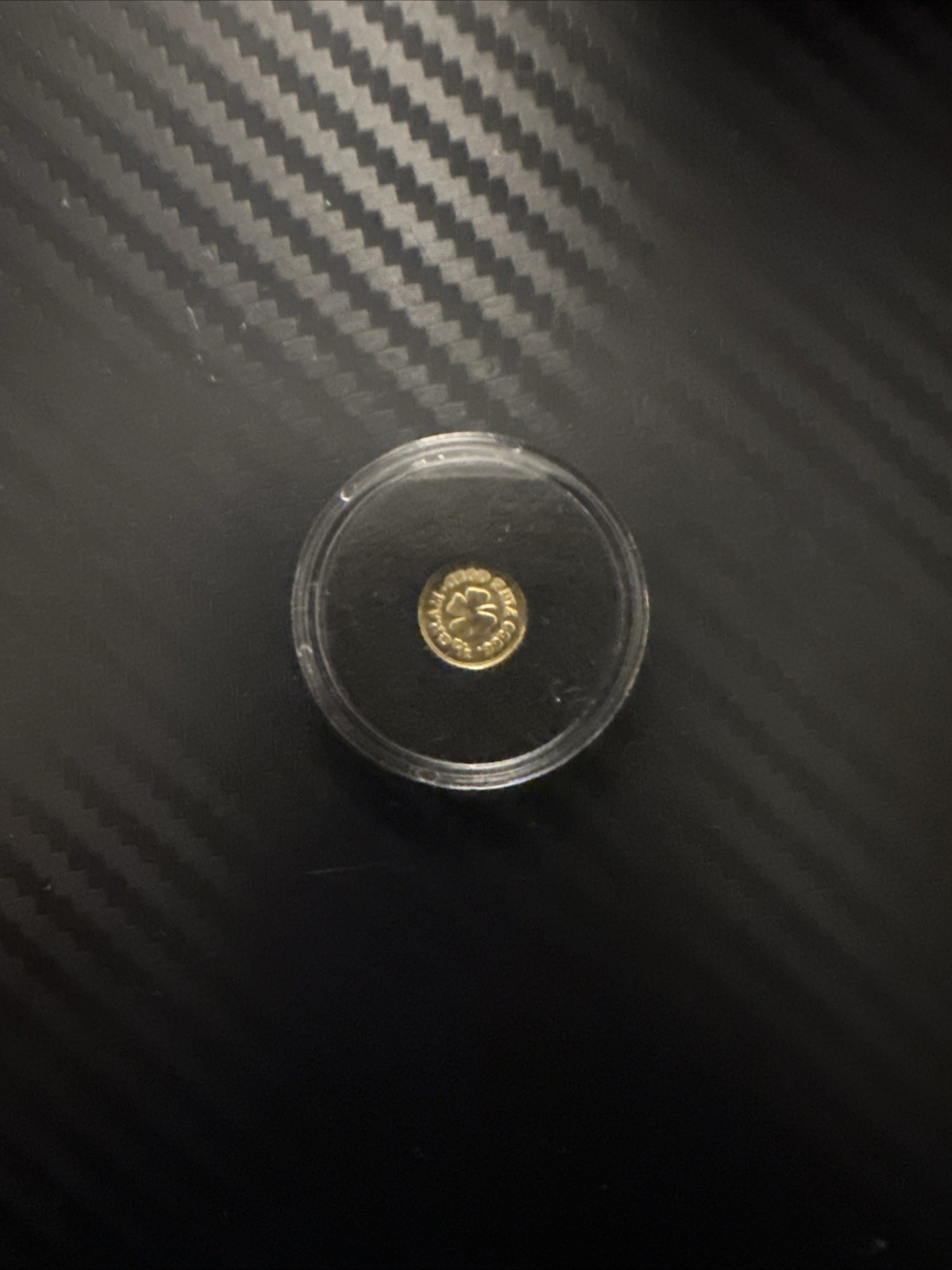 1/2 gram .9999 fine 24k Gold Round- 4 Leaf Clover- Crown Monarch Metals Bullion
