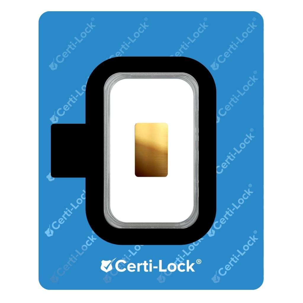 Happy Birthday Cake 1/100 oz Gold Bar .9999 Gold (in Certi-Lock®) #A766