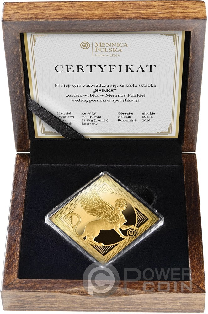 SPHINX 1 Oz Gold Bar 2026