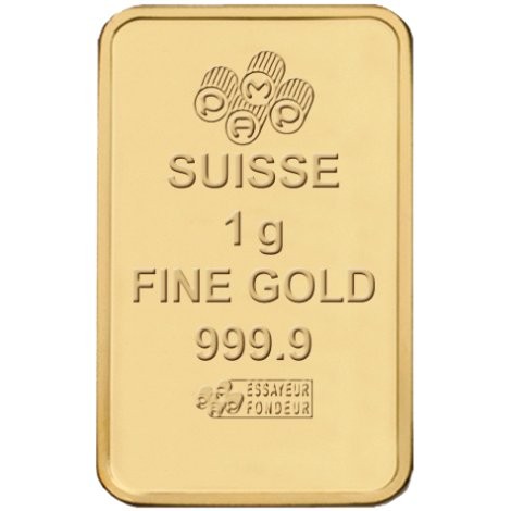 25 Gram Gold Divisible Bar New with Assay, 25×1 | PAMP Suisse