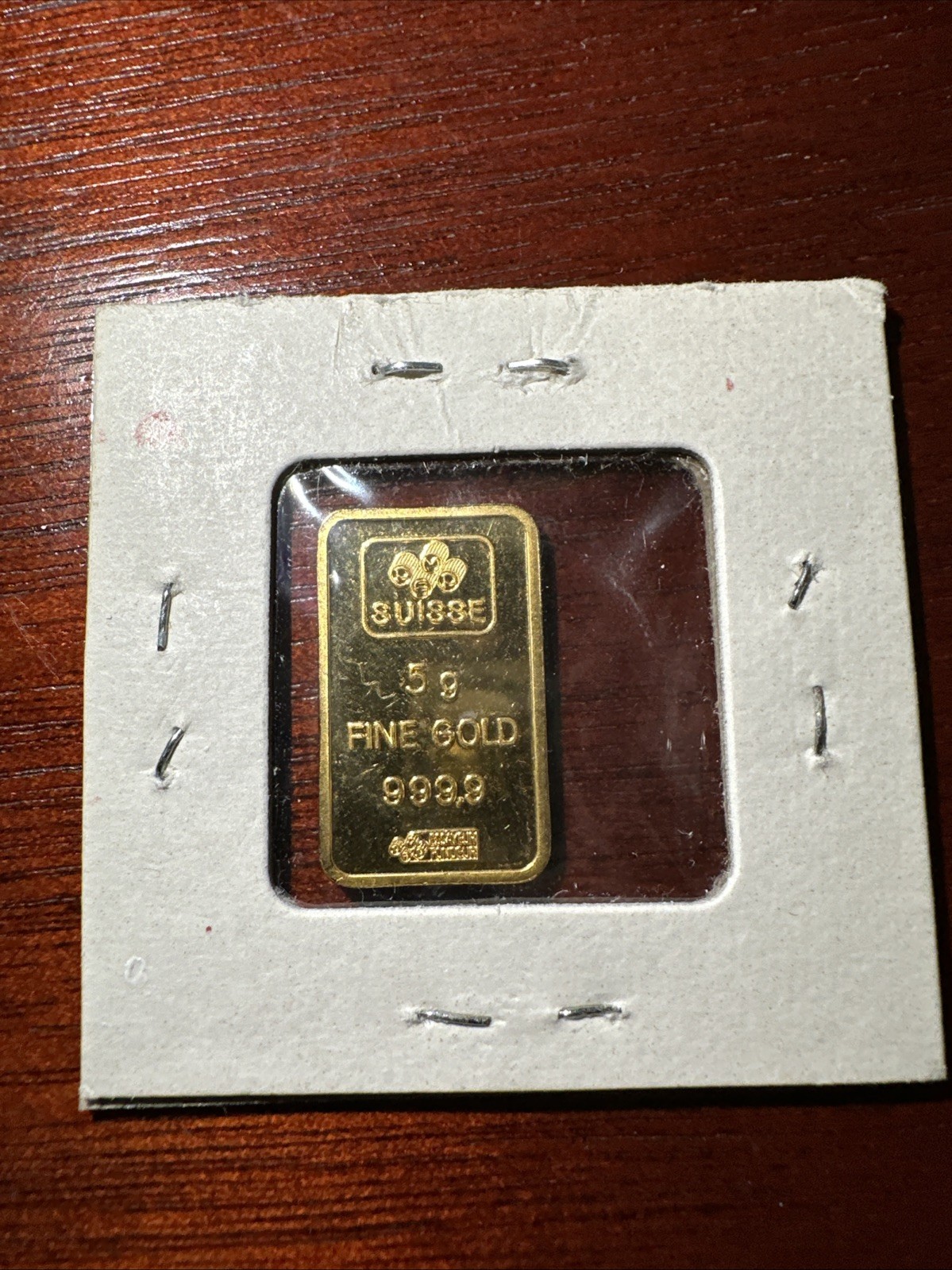 5 gram Gold Bar – Vintage Pamp Suisse FORTUNA – .9999 Fine 1980’s Rare