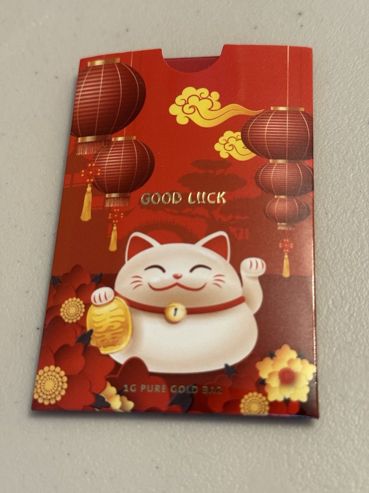 Super LOW Mintage of 3,000 Worldwide Pamp 1 Gram Gold Lucky Cat
