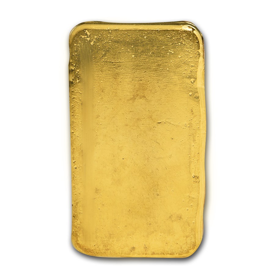 100 gram Cast-Poured Gold Bar – 9Fine Mint