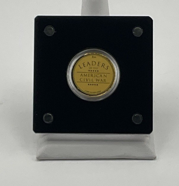 1/1000 OZ .999 GOLD AMERICAN LEADERS OF CIVIL WAR AMBROSE BURNSIDE