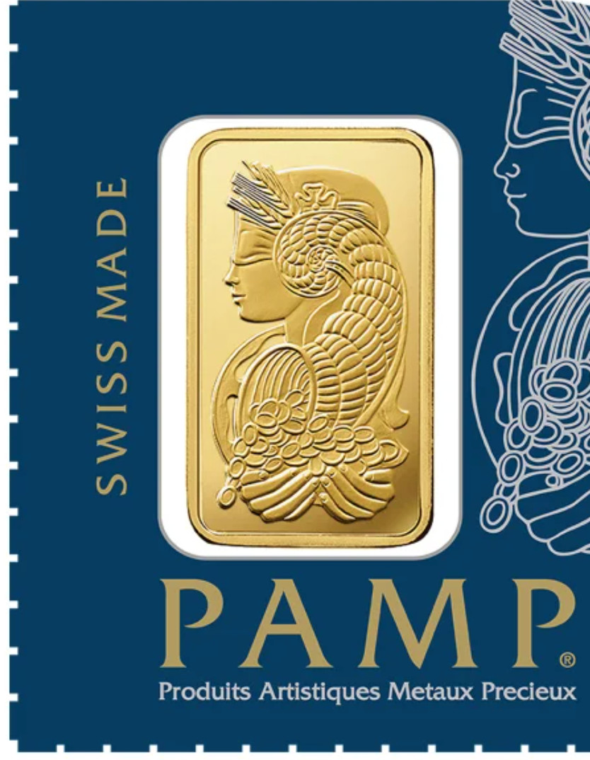 1 Gram PAMP Suisse 9999 Fine Gold Lady Fortuna Prosperity Bar Sealed Assay