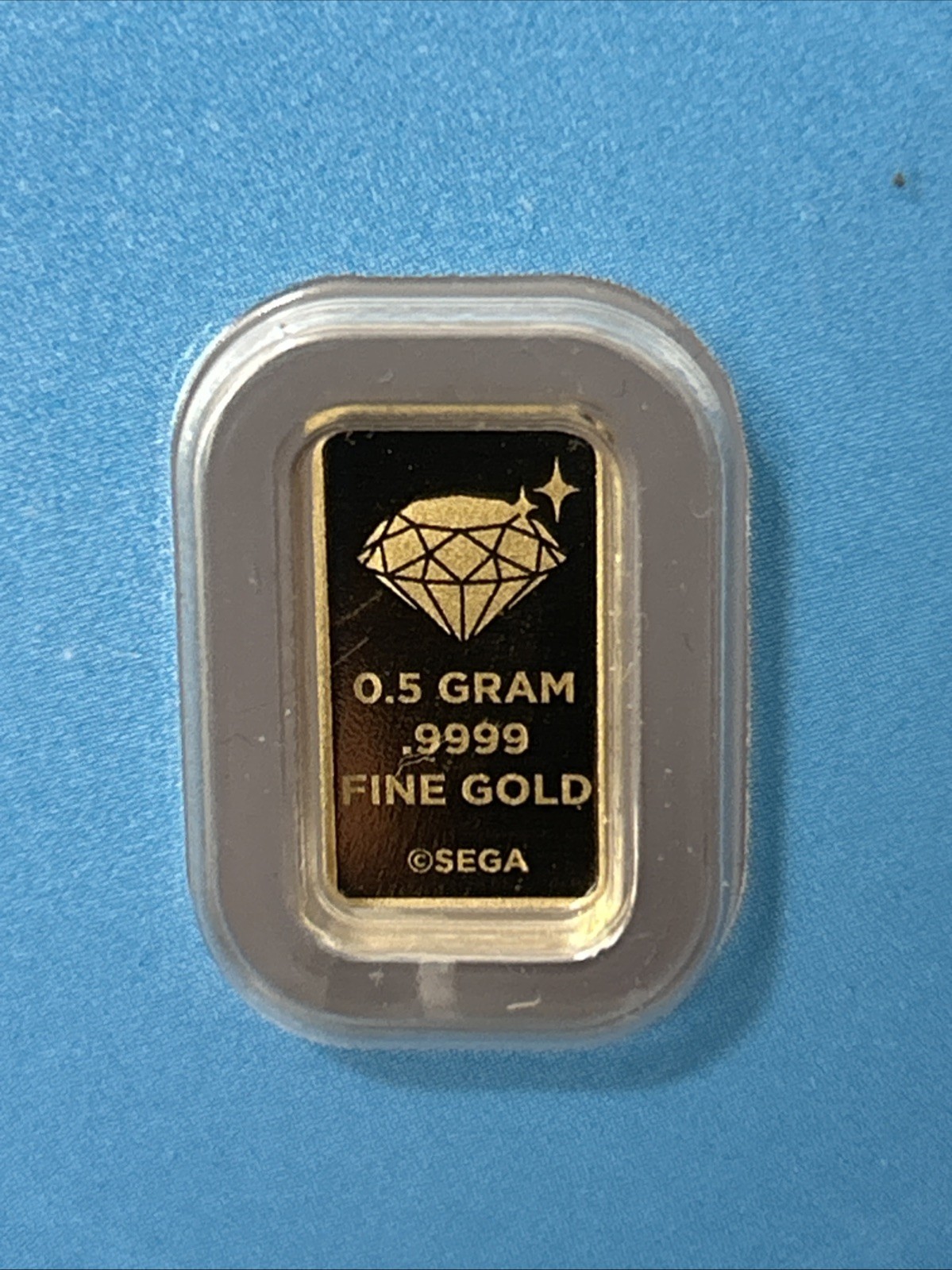 PAMP SEGA Sonic The Hedgehog 35th Anniversary Gold Bar 0.5G Fine Gold 999.9