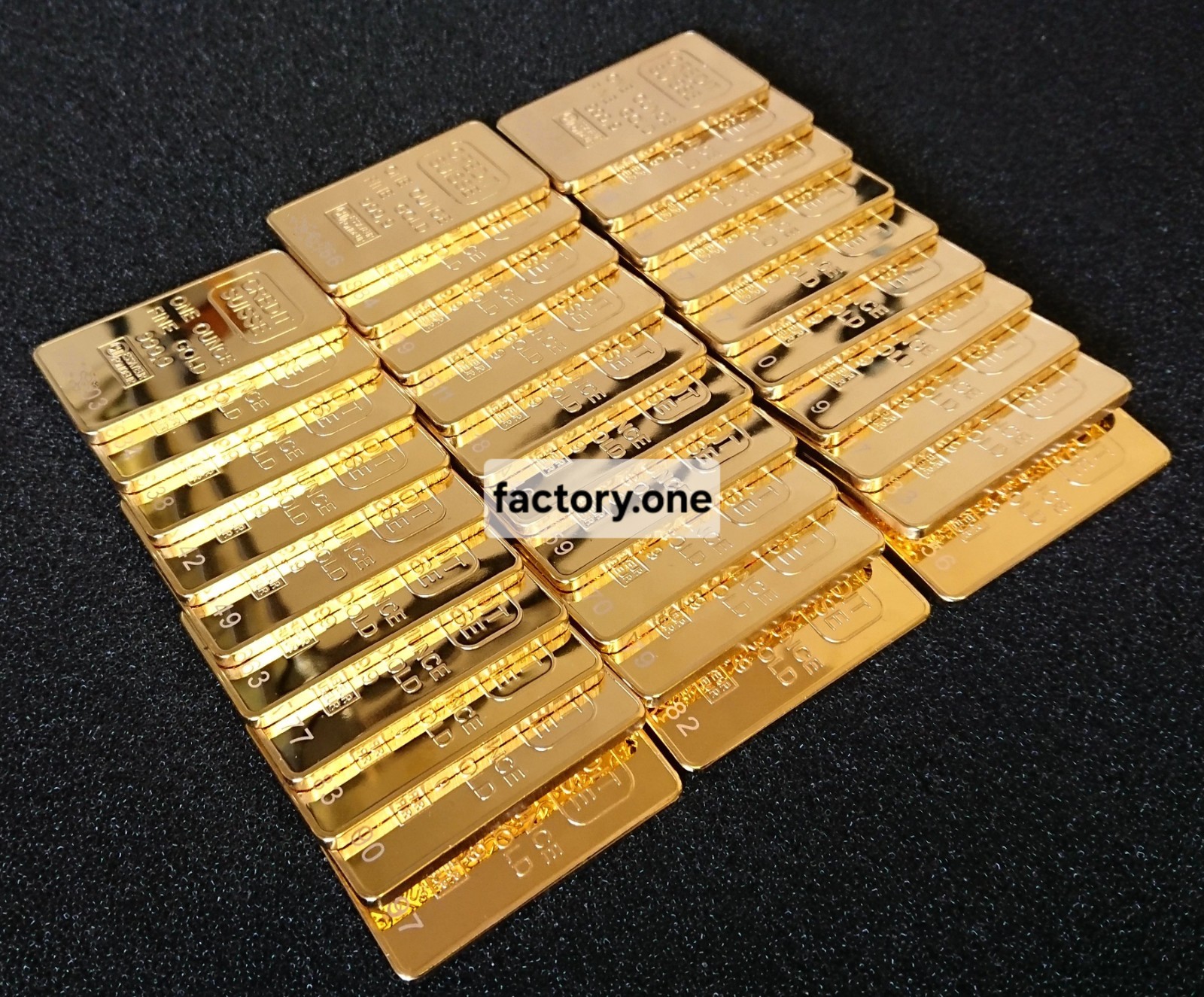 1oz BULLION BAR – 24k GOLD FlNlSH 500mills THICK .9999 FINE – NOT MAGNETIC 🪙