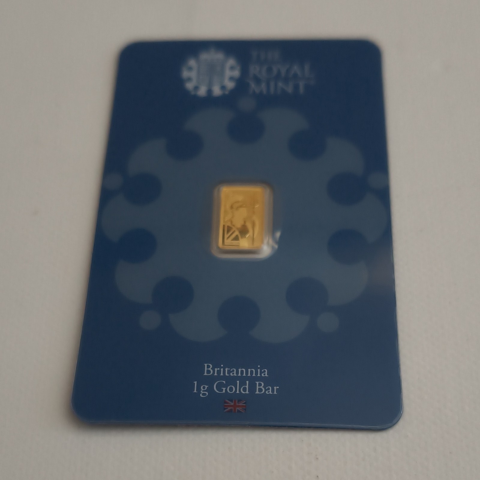 Royal Mint 1g One Gram Fine Gold 9999 Bullion Bar Sealed And Sigma Tested Blue