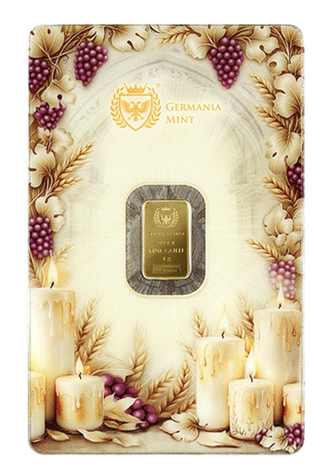 Germania Mint First Holy Communion Minted 1g 24K Gold Bar Packed in Safepack✝️🙏