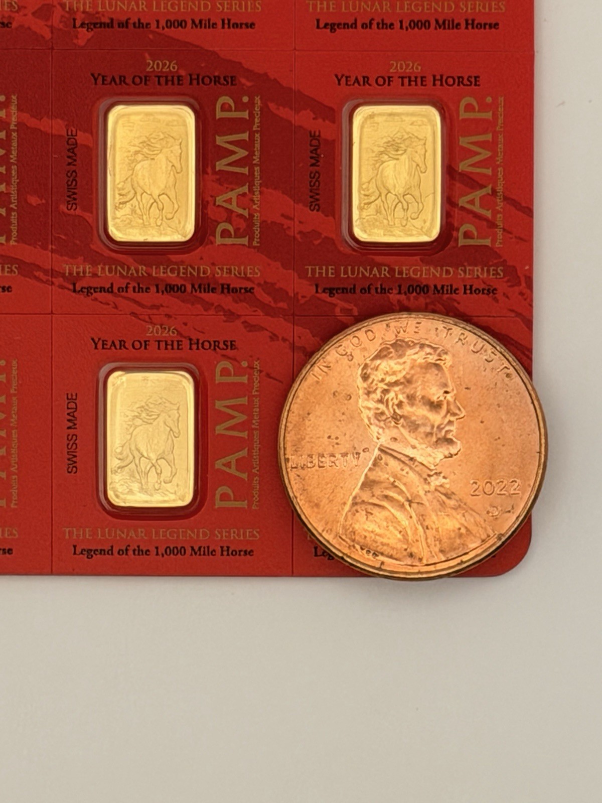 2026 Pamp Suisse Year of the Horse 1 Gram Gold Bar