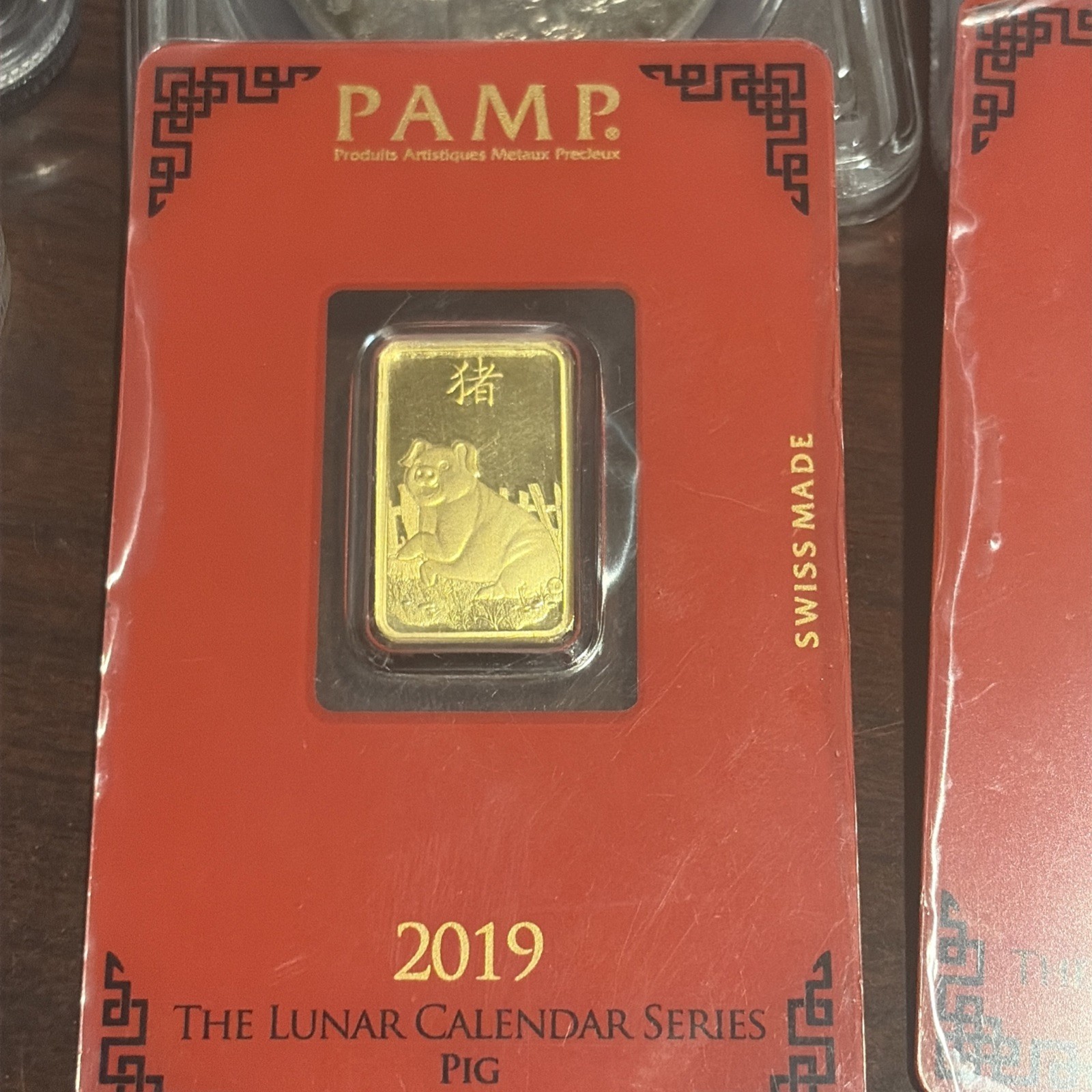 2019 Lunar 5 GRAM GOLD BAR PAMP SUISSE LUNAR PIG Rare Collectible! Sealed Assay