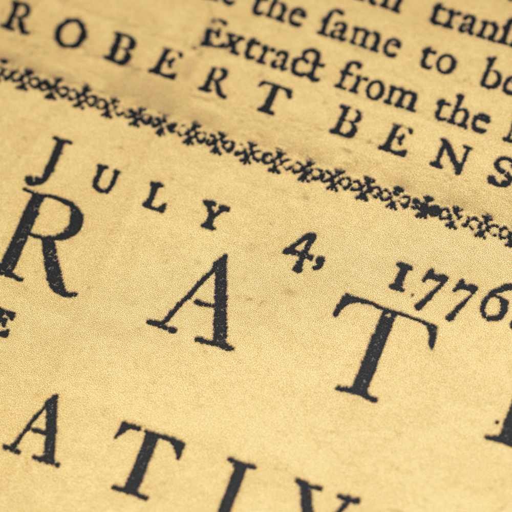 2026 300 Milligram Declaration of Independence Holt Broadside Gold Note (New)