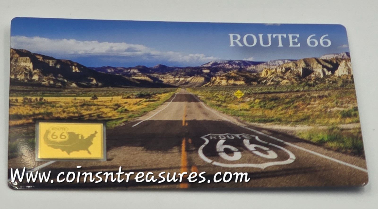 USA Route 66 1/1000 Oz .999 Gold in Coin card 2026