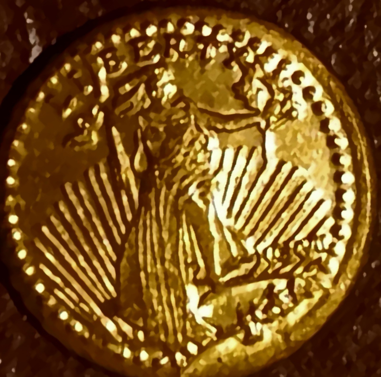 Beauty 0.5 Gram Gold Liberty- Eagle USA Pure .999 Round In Mini Display Case
