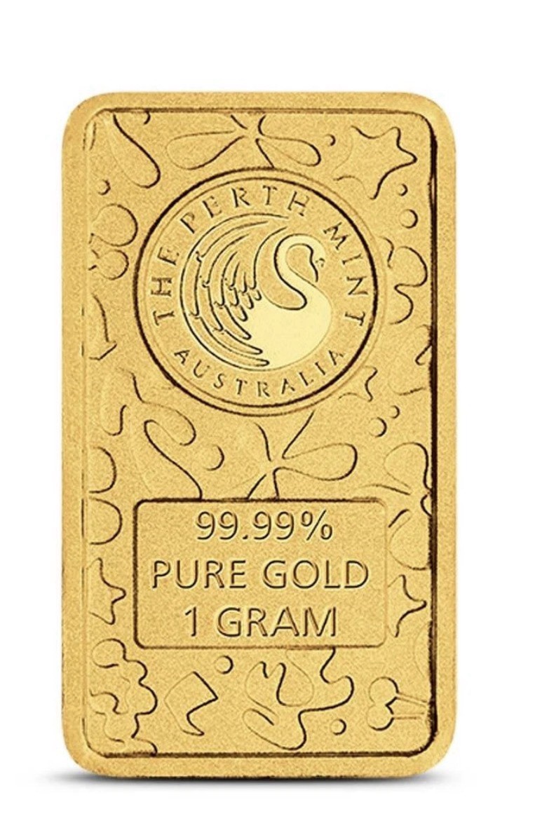 2025 SPONGEBOB SQUAREPANTS 1g 1 gram Gold Colorized Bar Perth Mint Mintage 3000