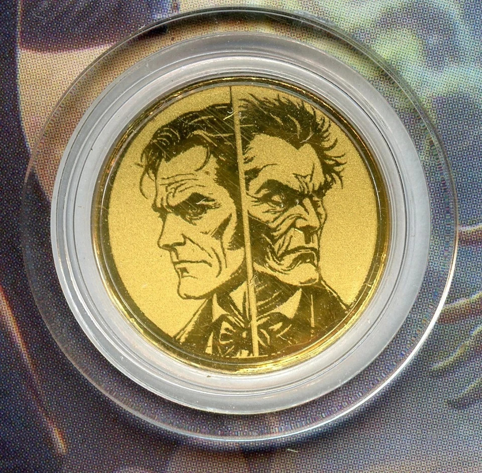 Jekyll & Hyde Gold 1/1000 Oz 999 Fine Round in Card Bullion Limited Edition
