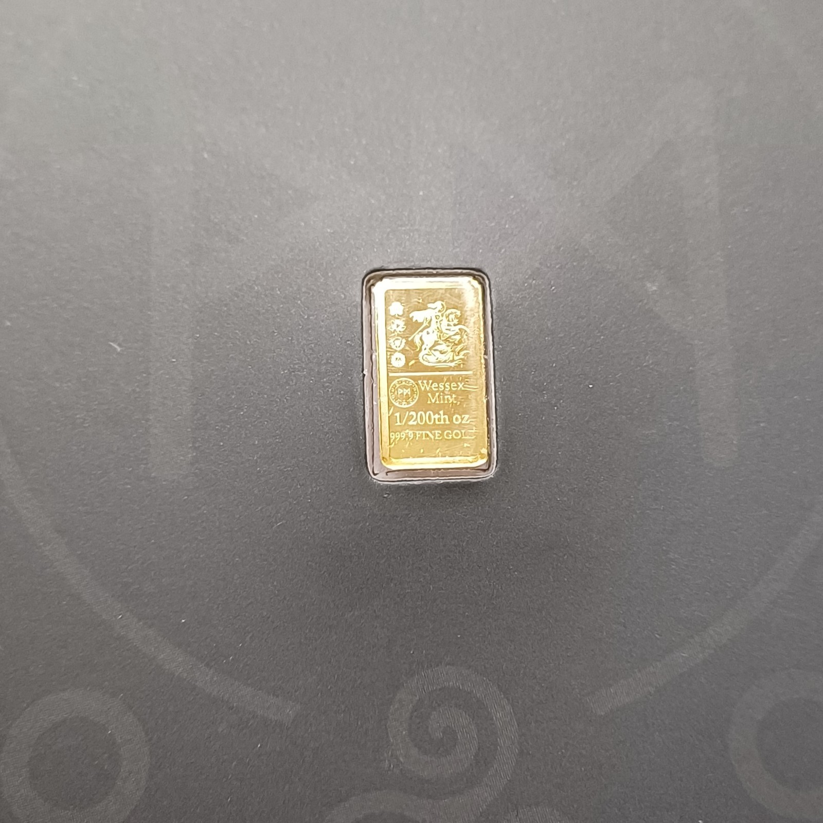Wessex Mint 1/200th oz George & the Dragon Gold .999 Bar & Silver x 2 1g Bars