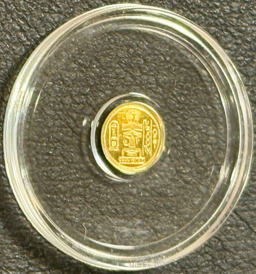 1/500 Oz .9999 Gold MPM Monarch Precious Metals Egyptian Eye of Ra Gold Round!