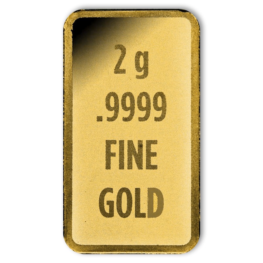 2 gram Gold Bar – Secondary Market Random Design 999.9 Fine