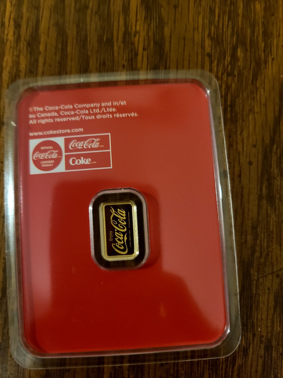 Coca-Cola Gold Bar Mini Ingot | Official Licensed Coke Collectible | Sealed