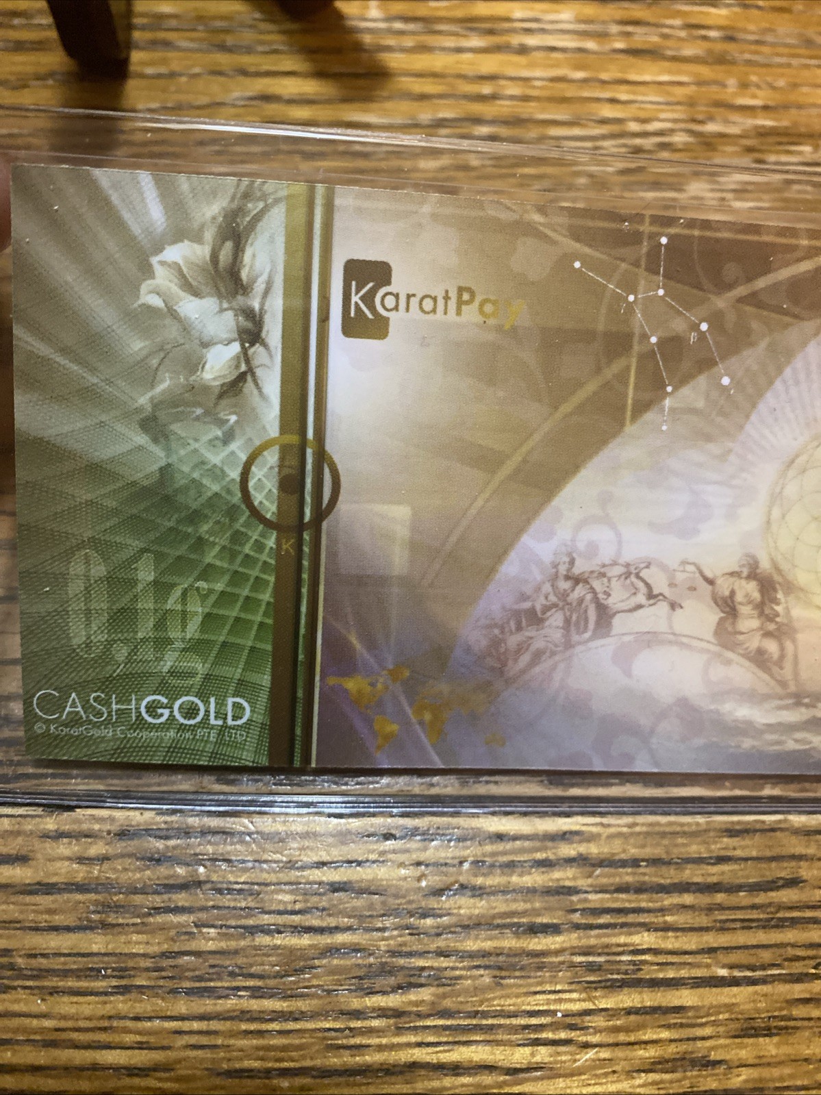 KARATBARS CASHGOLD 1/10 Gram NADIR 999.9 Fineness GOLD Bar Note !!